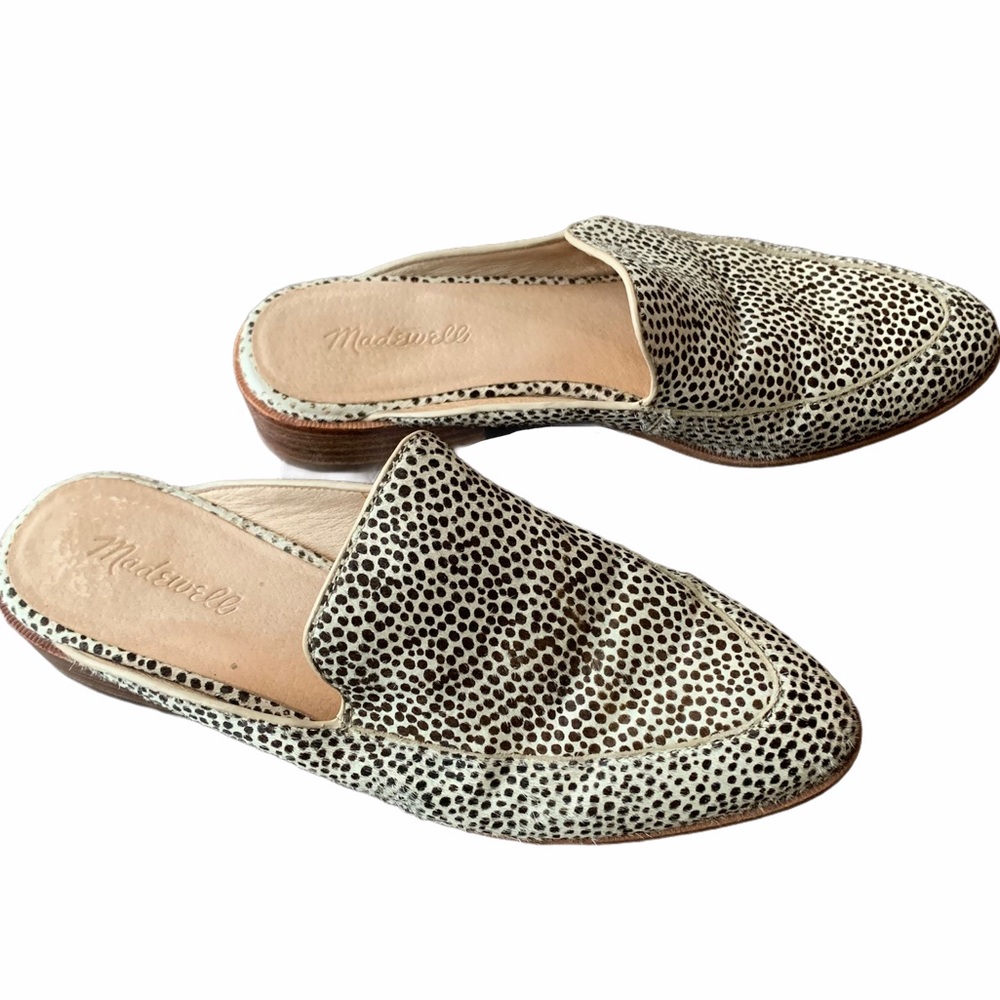 MADEWELL Mule Spotted Slip On Leopard Size 9